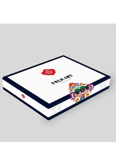 Folk Art Tek Kişilik Nevresim Takimi Vizon.