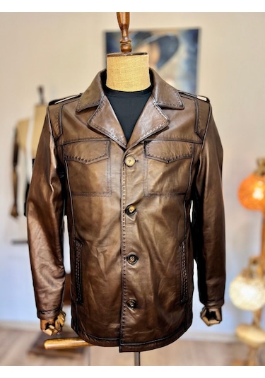 Always Leather Usta İşi Özel Dikim Hakiki Deri 1803340042c Kahverengi
