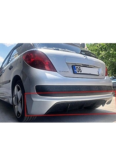 Peugeot 207 Arka Tampon Eki Plastik Boyasız