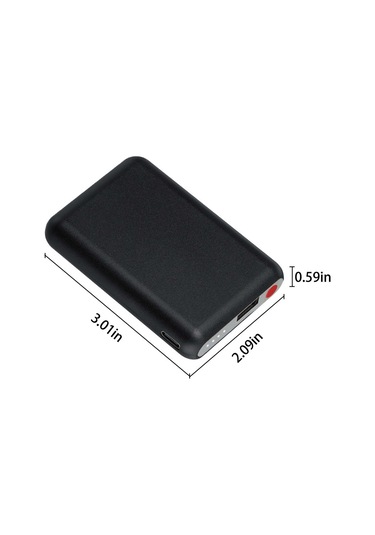 Geeksen 5000mah 5v Usb Şarj Cihazlı Isıtıcı Eldiven, Çorap Ve Giysi İçin Taşınabilir Mini Güç Kaynağı Siyah