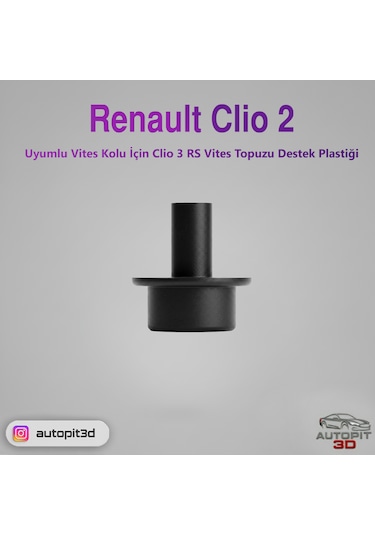 Renault Clio 2 Vites Kolu İçin Clio 3 Rs Vites Topuzu Destek Plastiği Siyah