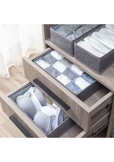 Sones Katlanabilir Çekmeceli Giysi Saklama Kutusu, Özellikler: 6 Izgara Kırmızı Diğer