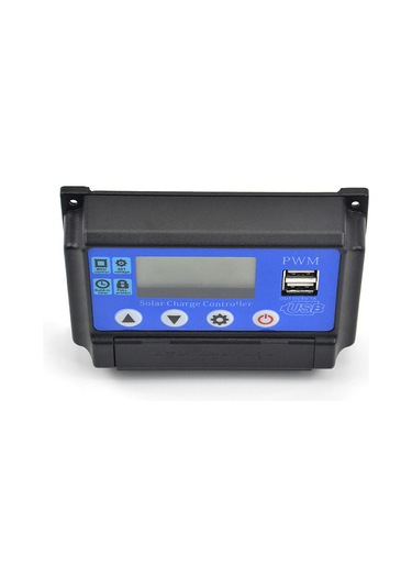 Ranyeek 12v/24v Otomatik Uyumlu 50a Güneş Enerjisi Kontrolörü - Akü Şarj Yöneticisi Gel, Agm, Açık Akü Uyumlu