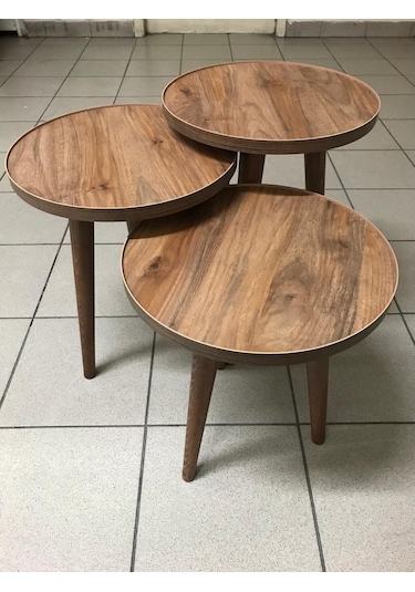 3'Lü Zigon Sehpa 1.Sınıf Mdf Tabla (462519008)