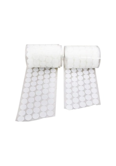 100 Adet Arkası Yapışkanlı Yuvarlak Cırt Cırtlı Bant, Kaliteli Ba