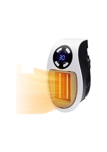 500w Taşınabilir Isıtıcı Elektrikli Isıtıcı Duvara Monte Oda Isıtıcısı Ev Aletleri Isıtma Sobası Mini Radyatör Uzaktan Kumandalı Isıtıcı Makinesi