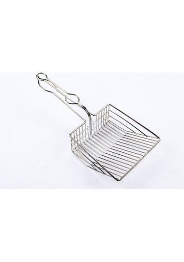 Paslanmaz Çelik Kedi Küreği - Delikli Profesyonel Çöp Temizleme Seti