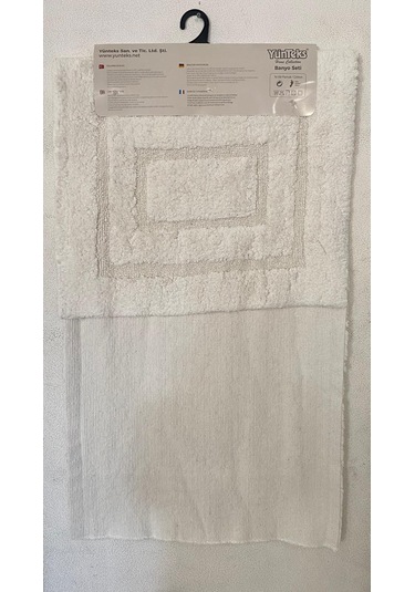 Pamuk Tufting 2'li Klozet Takım,banyo Seti,paspas Seti, Çerçeve K