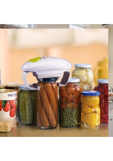 Gajeena Yeşil Otomatik Kavanoz Açıcı, 30-88mm Kapaçıklar İçin Tek Dokunuşla Çalışır, Ek Güç Gerektirmeyen, Arkitezi Ve El Zayıflığına Yardımcı, Mutfak Gereci Diğer