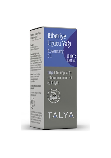 Talya %100 Saf ve Doğal Buhurdanlık ve Difüzör İçin Biberiye Uçucu Yağı 10 ML