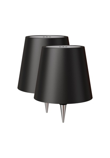 Wezone Siyah Doksanlı Led Şarap Şişesi Işığları - 3 Seviye Dokunmatik Parlaklık Ayarlı, Şarj Edilebilir, İç/ Dış Mekanlar İçin 2'li Paket Siyah