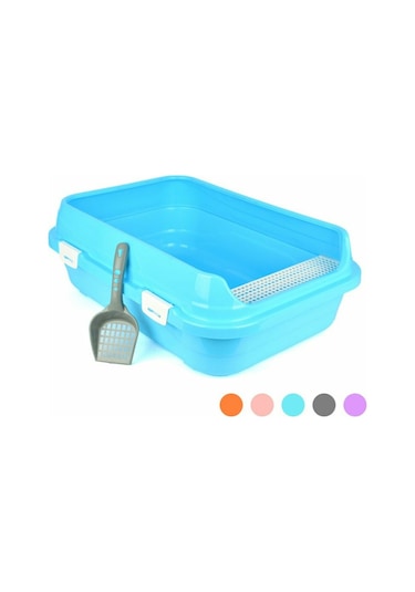 Flip Lüx Açık Kedi Tuvaleti 67 x 48 x 24 CM Çok Renkli