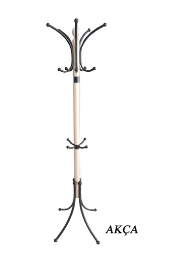 Tolunay Portmanto Ayaklı Askılık - Boyalı Yonca Model