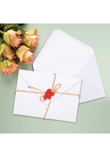 Roco Paper Beyaz Zarf 8x12 Cm 50 Adet