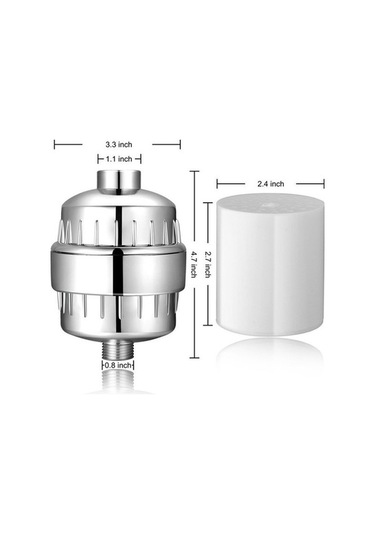 Dancemonkey Cbtx 10-15 Katmanlı Aktif Karbon Duş Filtresi, Banyo Suyu Arıtma Seti Su Filtresi Çok Renkli