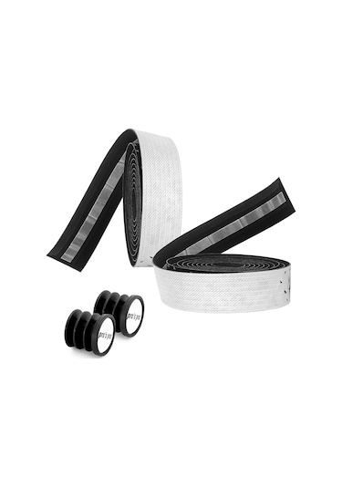 Monyee Sağlam Pu+eva Bilezik, Anti-kayma Nefesli, Şok Emici, Ergonomik Bisiklet El Tutucu Beyaz Çok Renkli