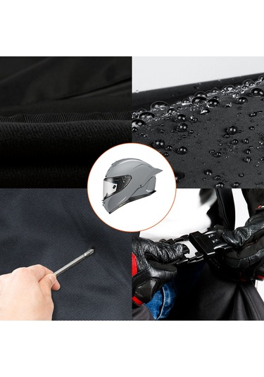 Yifomall "büyük Kapasiteli 30l Motosiklet Kask Çantası - Su Geçirmez, Katlanabilir, Şifreli Kilitli"