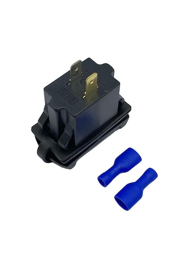 12v-24v Dijital Voltmetre+şarj Cihazlı Usb+type-c 3 A Anahtar Tipi Mavı Işık
