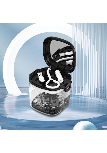 Dolıty Yaşlı Hediye Için Süzgeç Sepeti Protez Kupası Siyah