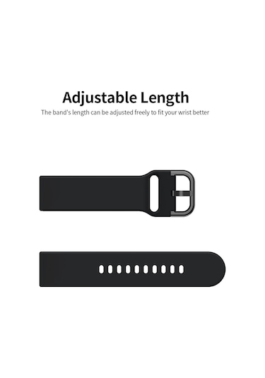 Samdoo Samsung Galaxy Watch Active2 Uyumlu 20mm Yumuşak Silikon Kolçak - 9 Renk Seçeneği