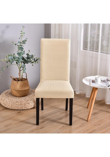 Haki 1/2/4/6 Adet Elastik Sandalye Örtüleri Spandex Yemek Sandalyesi Slipcover Yemek Odası Düz Renk Sandalye Kılıfı Düğün Otel Ziyafet İçin 1-pcs