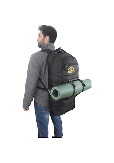 Montana Mountainer 80l Siyah Çift Körük Su Geçirmez Sırt Çantası