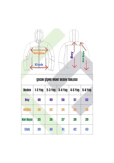 Freemen Erkek Çocuk Kırmızı Polarlı Kürklü Kapüşonlu Su Ve Rüzgar Geçirmez Şişme Kışlık Mont Kırmızı