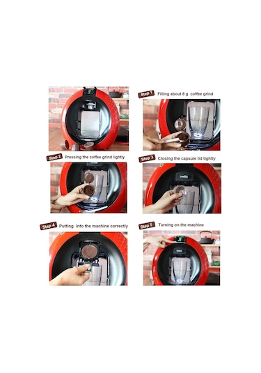 Homyl Nescafe Kahve Makinesi Için 3 Adet Yeniden Kahverengi