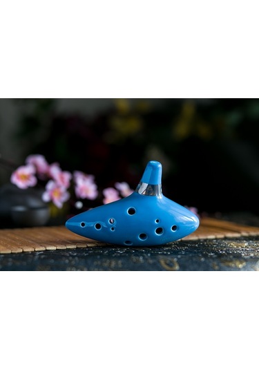 Hermann Mayer Hmo12Bl Pro Seramik Alto Ocarina - Mavi