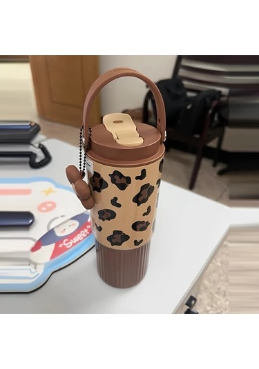 Brightnova Brown Grain 27oz Sızdırmaz Termos Şişe - 316 Paslanmaz Çelik Kadın Erkek Seyahat Ofis Spor Hediye 07 Beyaz