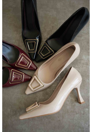 Nora Kadın Siyah Rugan Ayakkabı Muhtelif