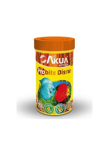 Art Akua Probits Discus Renk Geliştiren Etçil Balık Yemi 40 G