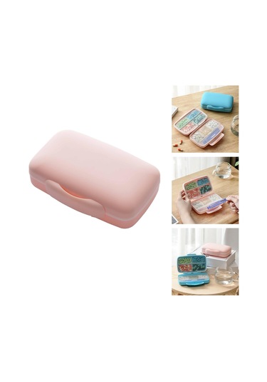 Suntek 7 Gün İlaç Kabı Tutucu Tablet Hap Sıralayıcısı Pembe