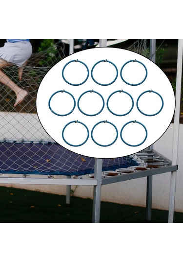 Suntek 10pcs Trambolin Elastik Ip Streç Kordonu Yuvarlak Mavi