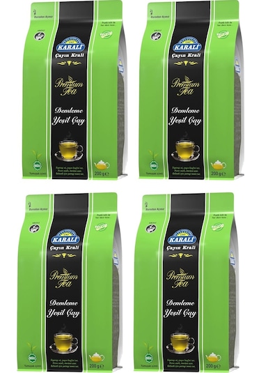 Karali Premium Demleme Yeşil Çay 4 x 200 G