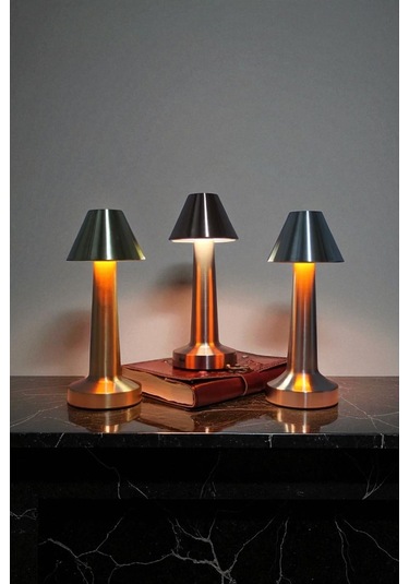 Parlaklığı Ayarlanabilir 3 Modlu Şarjlı Masa Lambası Beyaz