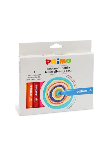 Primo Yıkanabilir Jumbo Keçeli Kalem 12 Li