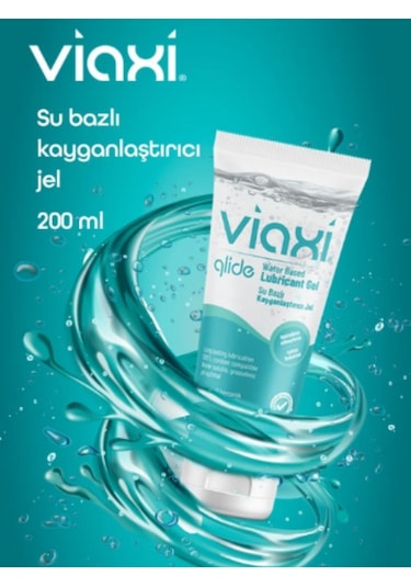 Viaxi Glide Su Bazlı Kayganlaştırıcı Jel 200 ML