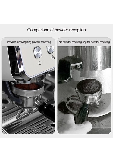 Siyah 4 Mıknatıslı Huni, Dökülmeyi Önleyen, Dağınıklık Önleyici Bira Barista Onaylı Espresso Aracı 53mm
