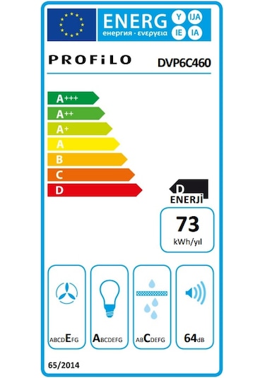 Profilo DVP6C460 Duvar Tipi 60 CM Davlumbaz