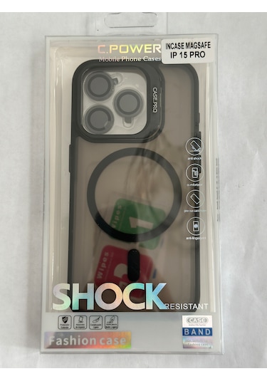 İphone 15 Pro Kılıfı, Kaliteli Kamera Lens Koruyucu Dahil, Magsafe Uyumlu Darbe Dayanaklı, 3 Renk Siyah