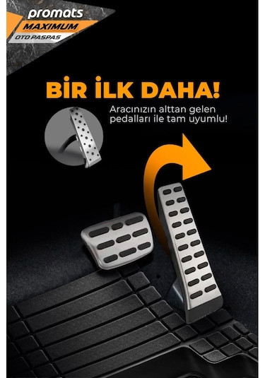 Citroen Saxo Uyumlu Universal Paspas 4d Maximum Siyah