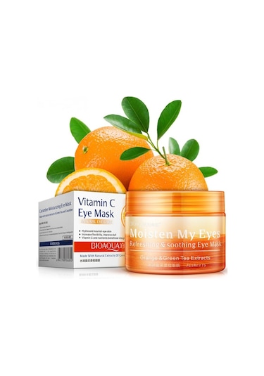Bioaqua Vitamin C Portakallı Nemlendirici Sıkılaştırıcı ve Aydınlatıcı Göz Bakım Maskesi 36 x 80 G