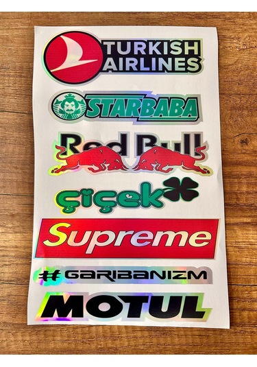 Araç Arka Cam Yazısı Hologramlı Yan Kapı, Yan Cam Stickerı Turkısh Aırlınes