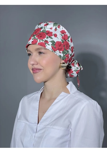 Geminiko Çok Kullanımlık Desenli Pamuklu Hemşire Şapkası 428857767