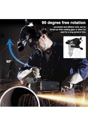 Xianwen Hallow Geevorks Otomatik Karartma Kaynak Yüz Maskesi