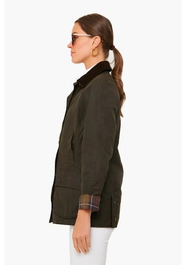 Barbour Classic Beadnell Yağlı Ceket Ol71 Olive -488031813-