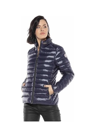 Cipo & Baxx Wm113 Kadın Şişme Mont Darkblue Koyu Mavi