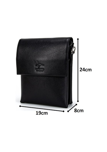 Sırt Çanta Erkek Moda Hakiki Deri Postacı Kangaroo Kıngdom 8188K