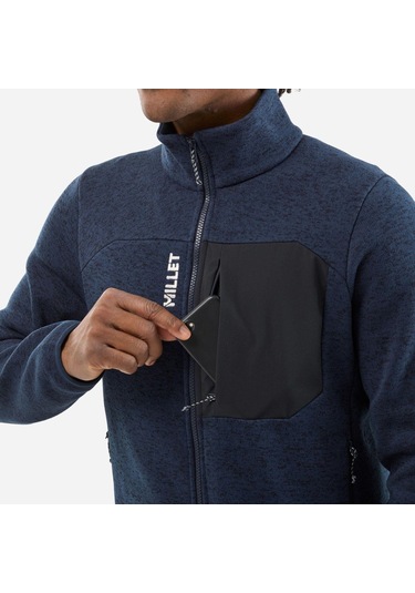 Millet Cham Knı Jkt Erkek Polar Ceket Tam Fermuar Mıv10618 N7317 Safir